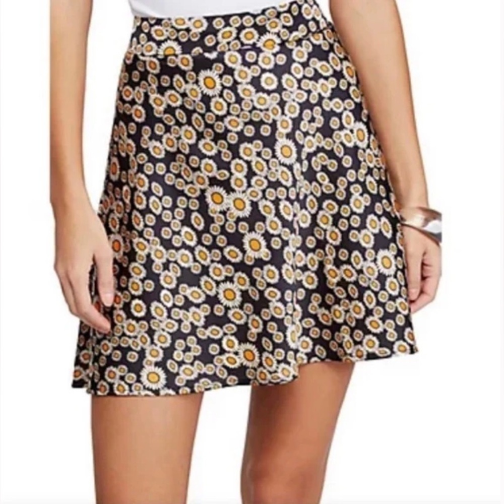 Free‎ People Daisy Flower Print Mini Skirt Size 0